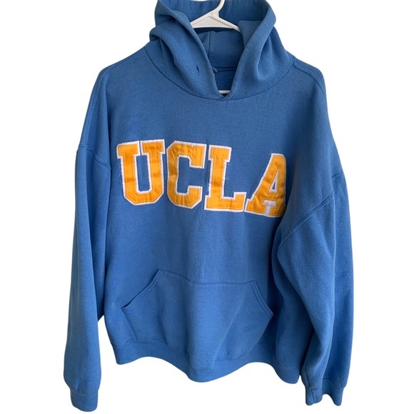 Vintage UCLA Bruins Hoodie Sweatshirt Adult XL Mens 90s Sweater Made in USA - Picture 1 of 6